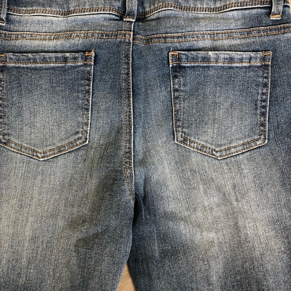 Distressed Denim Bermuda Skimmer Shorts NWOT - Picture 11 of 11